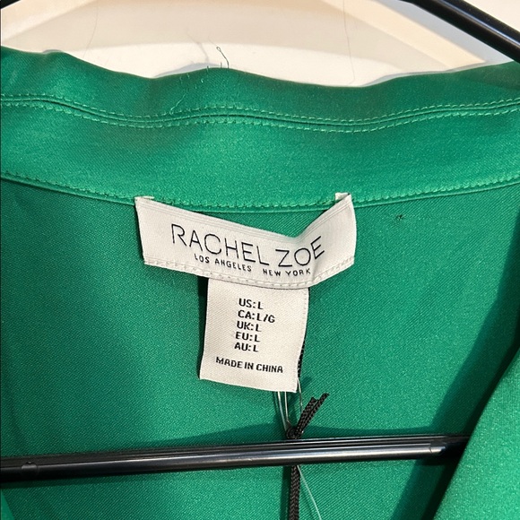 Rachel Zoe Emerald Button-Down Blouse - Picture 3 of 6